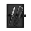 Caran d'Ache - Léman Damier - Set - Fountain Pen - Case - Silver - Black  - B - 4