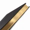 Guest Book with Gilt Edges, 144 pages, leather, A4, black - 5
