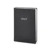 Pocket Daily Planner 2027 - One Day Per Page - Cowhide Leather - Verona Black - 9.5 x 13 c