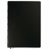 Guest Book with Gilt Edges, 144 pages, leather, A4, black