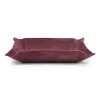 Valet tray rectangular, suede leather, 21 x 15 cm, bordeaux - 3