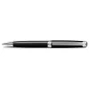 Caran d'Ache Léman Ebony Black Ballpoint Pen, rhodium-plated