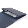 Card Wallet, 3 cc, Kollektion  1977, leather, bifold, blue - 2