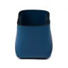 Square pen holder Stitch, leather, blue - 5