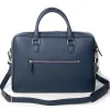 Briefcase Adri, leather, dark  blue - 2