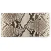 Wallet Double with Coin Pocket, python leather, black/white