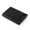 Business Card Holder, leather, 6.5x10 cm, black