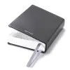 Pocket Daily Planner 2027 - One Day Per Page - Cowhide Leather - Verona Black - 9.5 x 13 c - 3