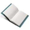 Book cover for DIN A5 books, leather Dolce, turquoise - 4