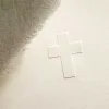 Greeting card cross blind embossing on laid paper - 2