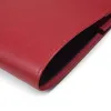 Book cover for DIN A5 books, smooth leather, dark red - 2
