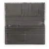 Wallet Double with Coin Pocket, python leather, grey - 2