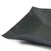 Valet tray rectangular, leather woven look, 21 x 15 cm, dark grey - 4