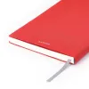 Notebook A5, linen, Red, dotted - 3