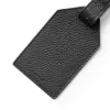 Luggage Tag Adri Leather Black - 4