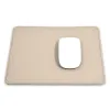 Mouse Mat, leather, 24.5 x 21  cm, taupe - 3