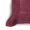 Valet tray rectangular, suede leather, 21 x 15 cm, bordeaux - 4