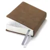 Pocket Daily Planner 2027 - One Day Per Page - Leather - Tabak - 9.5 x 13 cm - 5