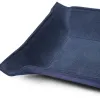 Valet tray rectangular, suede leather, 21 x 15 cm, royal blue - 3