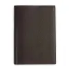 Book cover for DIN A5 books, leather, dark brown