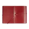 Photo Album, 25 pages, leather cover, 20.5x15 cm, red