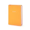 Pocket Daily Planner 2027 - One Day Per Page - Leather - Orange - 9.5 x 13 cm