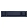 Pen Tray with 3 Compartments,  leather, dark blue