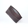 Card Wallet, 6 cc, Kollektion  1977, leather, flat, brown - 3
