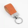 Key Ring, stingray leather, orange - 2