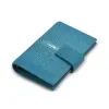 Pocket Organiser, stingray leather, turquoise - 4