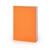 Notebook A5, leather, Orange, blank