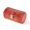 Watch Roll Case for 2 Watches  Porto Cervo, leather, orange