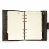 Personal Planner, alligator-embossed leather, dark brown - 4