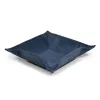 Valet tray square, suede leather, 15 x 15 cm, royal blue - 3