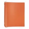 Ring Binder, A4, 4-ring mechanism, leather, orange