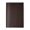 Book cover for DIN A5 books, leather Dolce, dark brown