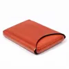 Business Card Holder, leather, 6.5x10 cm, orange - 3