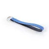 Key ring, leather, Racing Blue