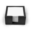 Note Box, leather, square, dark grey