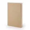 Notebook A4, linen, Khaki, dotted