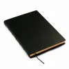 Guest Book with Gilt Edges, 144 pages, leather, A4, black - 3