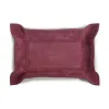 Valet tray rectangular, suede leather, 21 x 15 cm, bordeaux