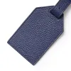 Luggage Tag Adri Leather Dark Blue - 3