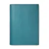 Book cover for DIN A5 books, leather Dolce, turquoise