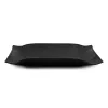 Valet tray rectangular, leather, 21 x 15 cm, black - 4