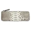 Pencil Case, python leather, black/white