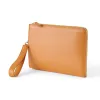 Adri Zip Pouch – Orange Leather
