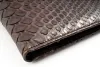 Wallet with Coin Pocket, python leather, wide, brown - 4