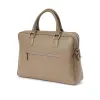 Briefcase Adri, leather, Taupe
