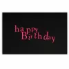 Greeting card happy Birthday Mrs. Eaves neon pink/black